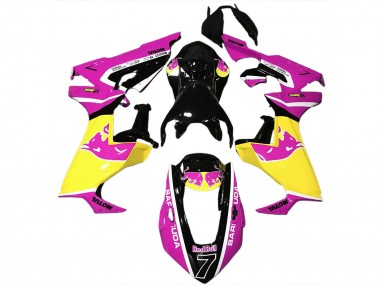 Online 2017-2023 Honda CBR1000RR Motorcycle Fairings - Pink Yellow Glossy Black Red Bull Canada
