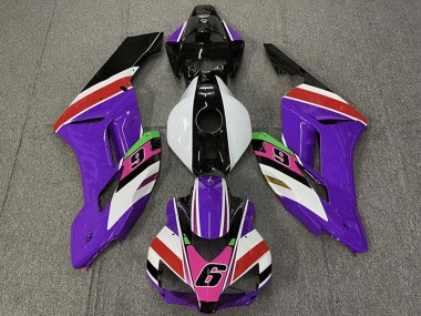 Online 2004-2005 Honda CBR1000RR Motorcycle Fairings - Purple White Red Pink Glossy Black 6 Canada