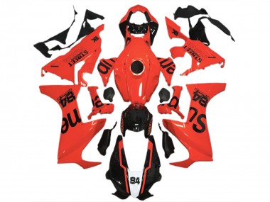 Online 2017-2023 Honda CBR1000RR Motorcycle Fairings - Red Glossy Black Street Flava Canada