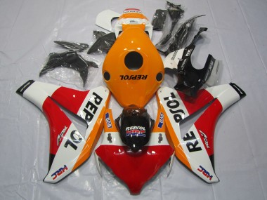 Online 2008-2011 Honda CBR1000RR Motorcycle Fairings - Orange White Red Glossy Black Repsol HRC Canada