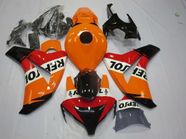 Online 2008-2011 Honda CBR1000RR Motorcycle Fairing - Orange White Red Glossy Black Repsol Canada