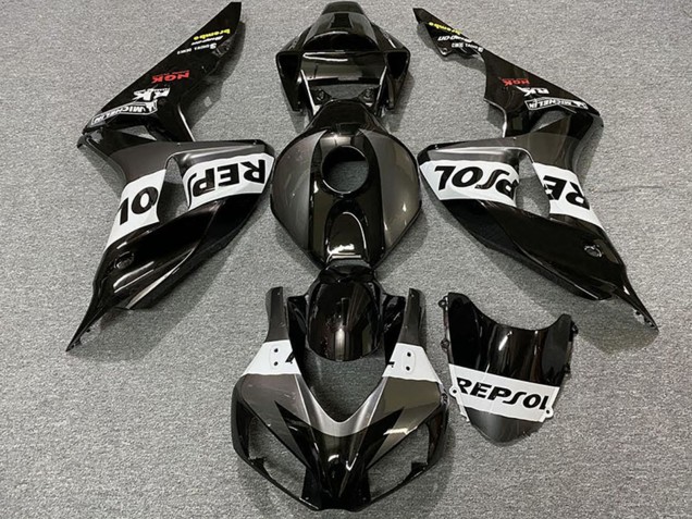 2006-2007 Honda CBR1000RR Motorcycle Fairings - Grey White Glossy Black Repsol Canada