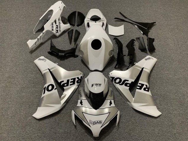 2008-2011 Honda CBR1000RR Motorcycle Fairings - White Silver Black Repsol Canada
