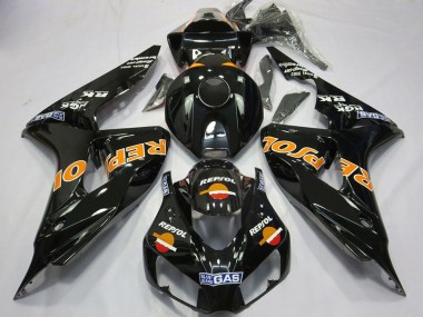 Online 2006-2007 Honda CBR1000RR Motorcycle Fairings - Glossy Orange Repsol Canada
