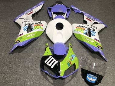 Online 2006-2007 Honda CBR1000RR Motorcycle Fairings - White Blue Green Glossy Black Toy Story Canada