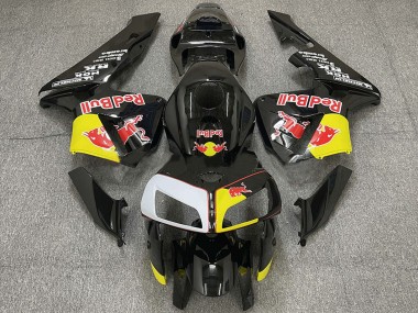 Online 2005-2006 Honda CBR600RR Motorcycle Fairings - Black Yellow White Red Bull Canada