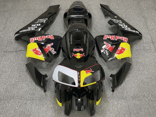 2005-2006 Honda CBR600RR Motorcycle Fairings - Black Yellow White Red Bull Canada