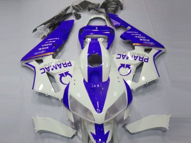 Online 2005-2006 Honda CBR600RR Motorcycle Fairings - White Blue Pramac Canada