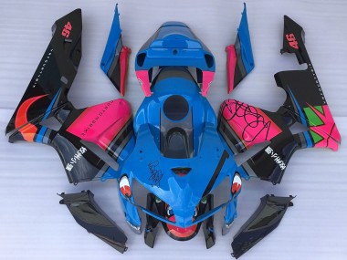 Online 2005-2006 Honda CBR600RR Motorcycle Fairings - Blue Shark Pink Canada