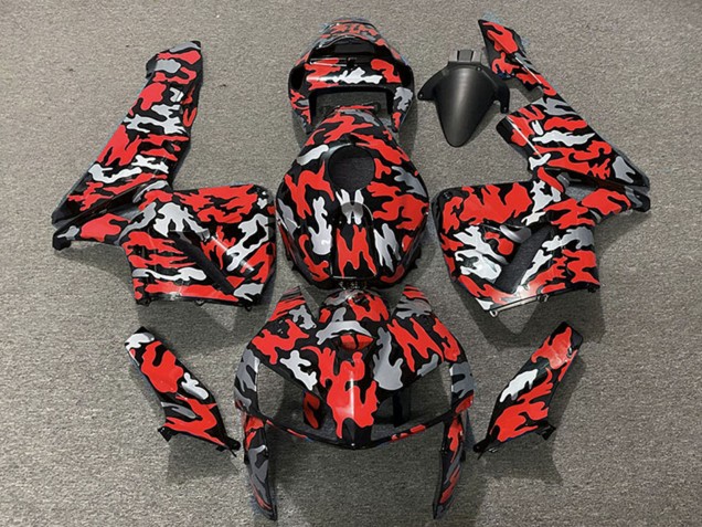 2005-2006 Honda CBR600RR Motorcycle Fairings - Camouflage Red Canada