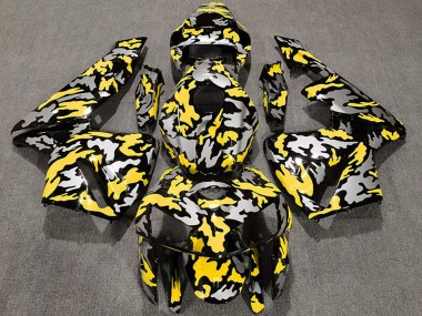 Online 2005-2006 Honda CBR600RR Motorcycle Fairings - Camouflage Yellow Canada