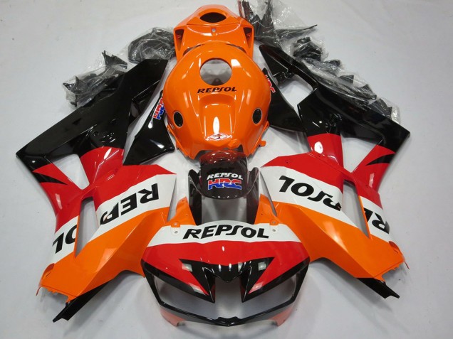 2013-2023 Honda CBR600RR Motorcycle Fairings - Orange White Red Glossy Black Repsol Canada