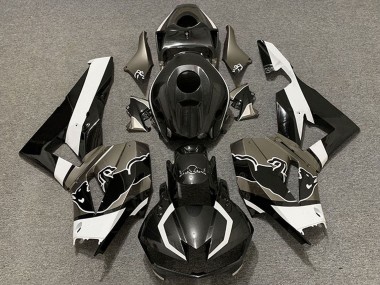 Online 2013-2023 Honda CBR600RR Motorcycle Fairings - Black Carbon Fiber White Bull Canada