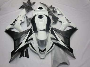 Online 2007-2008 Honda CBR600RR Motorcycle Fairings - White Matte Black OEM Style Canada
