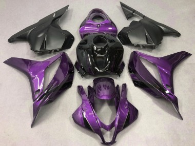 Online 2009-2012 Honda CBR600RR Motorcycle Fairings - Purple Glossy Black OEM Style Canada