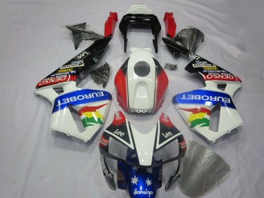 Online 2003-2004 Honda CBR600RR Motorcycle Fairing Kits - White Red Blue Glossy Black EuroBet Canada