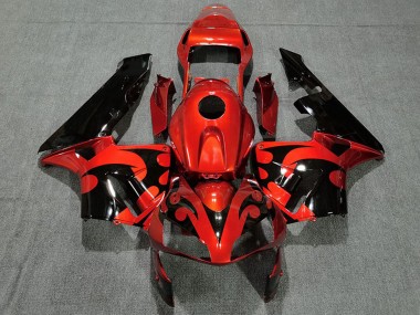 Online 2003-2004 Honda CBR600RR Motorcycle Fairing - Red Glossy Black Canada