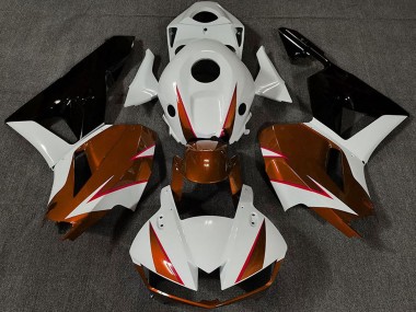 Online 2013-2023 Honda CBR600RR Motorcycle Fairings - White Dark Orange Glossy Black Canada