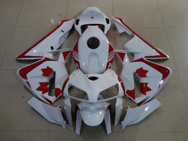 Online 2005-2006 Honda CBR600RR Motorcycle Fairings - White Red Canada Canada