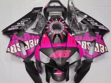 Online 2003-2004 Honda CBR600RR Motorcycle Fairings - Hot Pink Glossy Black Rossi Repsol Canada