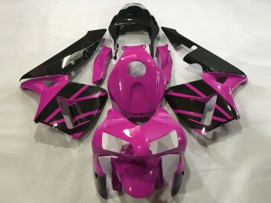 Online 2003-2004 Honda CBR600RR Motorcycle Fairings - Hot Pink Glossy Black OEM Style Canada