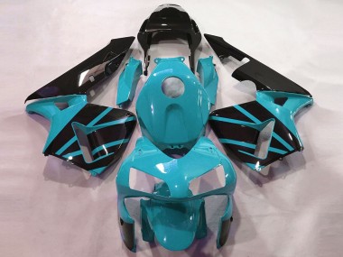 Online 2003-2004 Honda CBR600RR Motorcycle Fairings - Light Blue Glossy Black OEM Style Canada