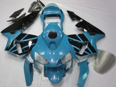 Online 2003-2004 Honda CBR600RR Motorcycle Fairings - Light Blue Glossy Black Canada
