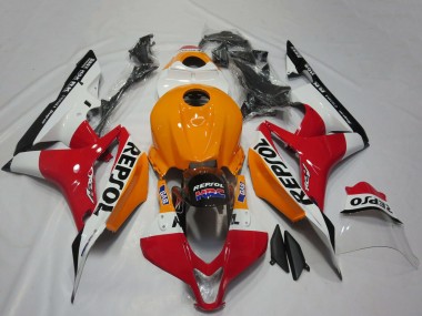 Online 2007-2008 Honda CBR600RR Motorcycle Fairings - Orange White Red Glossy Black Repsol Canada