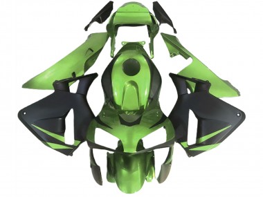 Online 2003-2004 Honda CBR600RR Motorcycle Fairings - Lizard Green Matte Black Canada