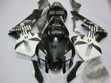 Online 2005-2006 Honda CBR600RR Motorcycle Fairings - White Matte Black Puisher Logo Canada