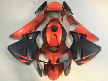 Online 2003-2004 Honda CBR600RR Motorcycle Fairings - Orange Matte Black Canada