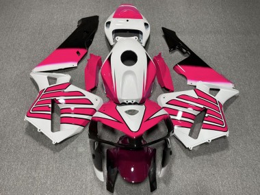 Online 2005-2006 Honda CBR600RR Motorcycle Fairings - White Pink Wings Canada