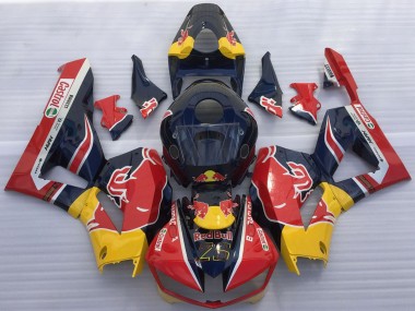 Online 2013-2023 Honda CBR600RR Motorcycle Fairings - Dark Blue Yellow Red Bull Canada