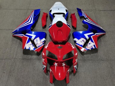 Online 2005-2006 Honda CBR600RR Motorcycle Fairings - White Red Blue 69 Canada