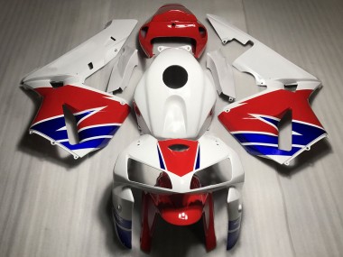 Online 2005-2006 Honda CBR600RR Motorcycle Fairings - White Red Blue Canada
