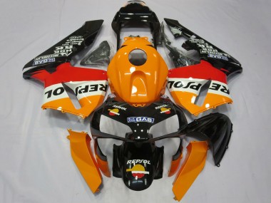 Online 2003-2004 Honda CBR600RR Complete Motorcycle Fairings - Orange White Red Glossy Black Repsol Canada