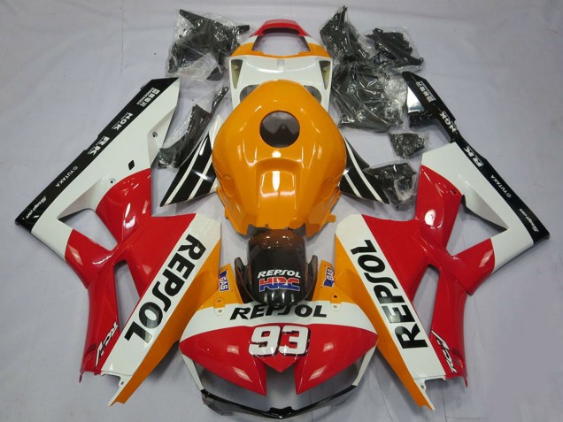 2013-2023 Honda CBR600RR Motorcycle Fairings - Orange White Red Glossy Black Repsol 93 Canada