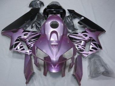 Online 2005-2006 Honda CBR600RR Motorcycle Fairings - Rose Purple Flame Canada