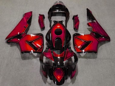 Online 2003-2004 Honda CBR600RR Motorcycle Fairings - Red Glossy Black Canada