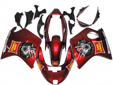 Online 1996-2007 Honda CBR1100XX Blackbird Motorcycle Fairings - Red Yellow San Carlo Canada