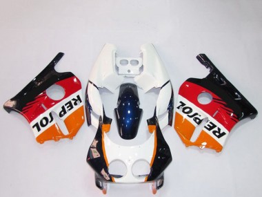 Online 1990-1998 Honda CBR250RR Motorcycle Fairings - Orange White Red Glossy Black Repsol Canada