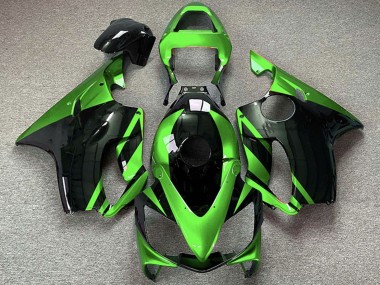 Online 2001-2003 Honda CBR600 F4i Motorcycle Fairings - Green Glossy Black Canada