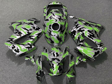 Online 2002-2013 Honda VFR 800 Motorcycle Fairings - Green Camouflage Canada