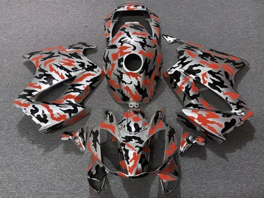 Online 2002-2013 Honda VFR 800 Motorcycle Fairings - Red Camouflage Canada