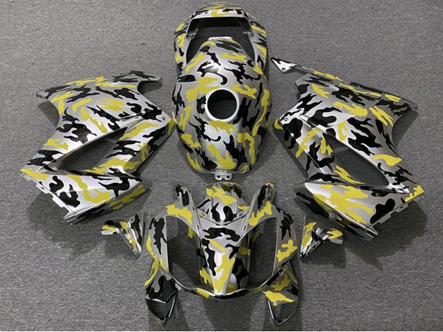 2002-2013 Honda VFR 800 Motorcycle Fairings - Yellow Camouflage Canada