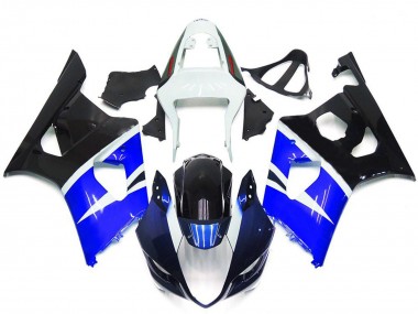 Online 2003-2004 Suzuki GSXR 1000 Motorcycle Fairings - White Blue Glossy Black Canada