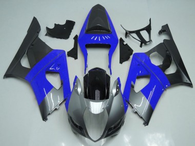 Online 2003-2004 Suzuki GSXR 1000 Motorcycle Fairings - Blue Silver Black Canada