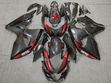 Online 2009-2016 Suzuki GSXR 1000 Motorcycle Fairings - Carbon Fiber Red Canada