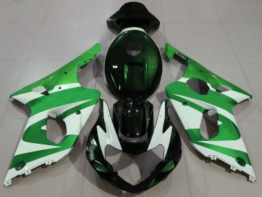 Online 2000-2002 Suzuki GSXR 1000 Motorcycle Fairings - Green White Black Canada