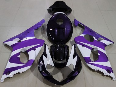 Online 2000-2002 Suzuki GSXR 1000 Motorcycle Fairings - Purple White Black Canada